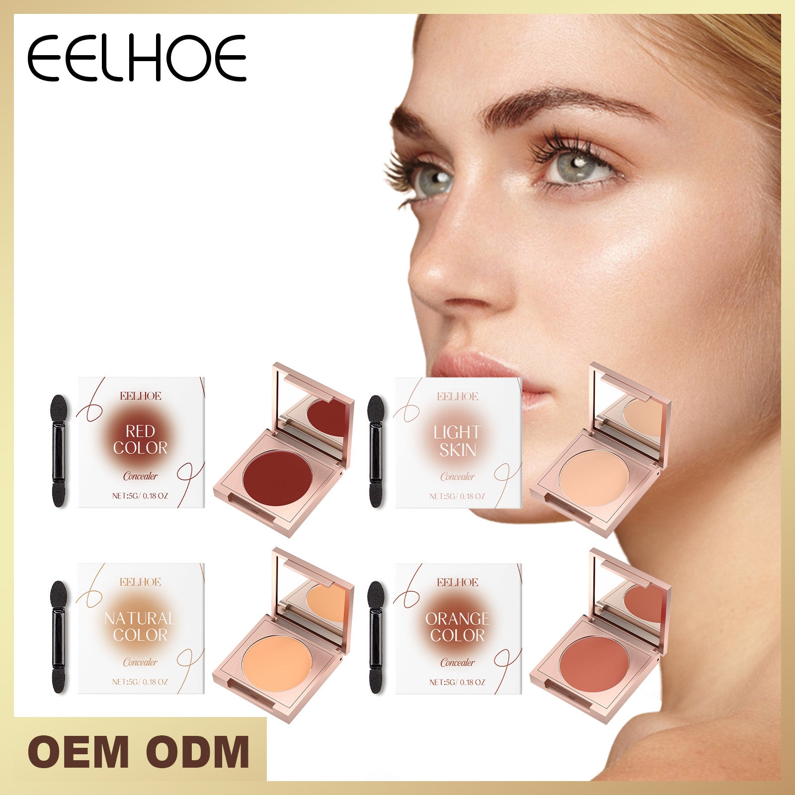 EELHOE Concealer, Light In Texture And Fit Without Removing Makeup To
