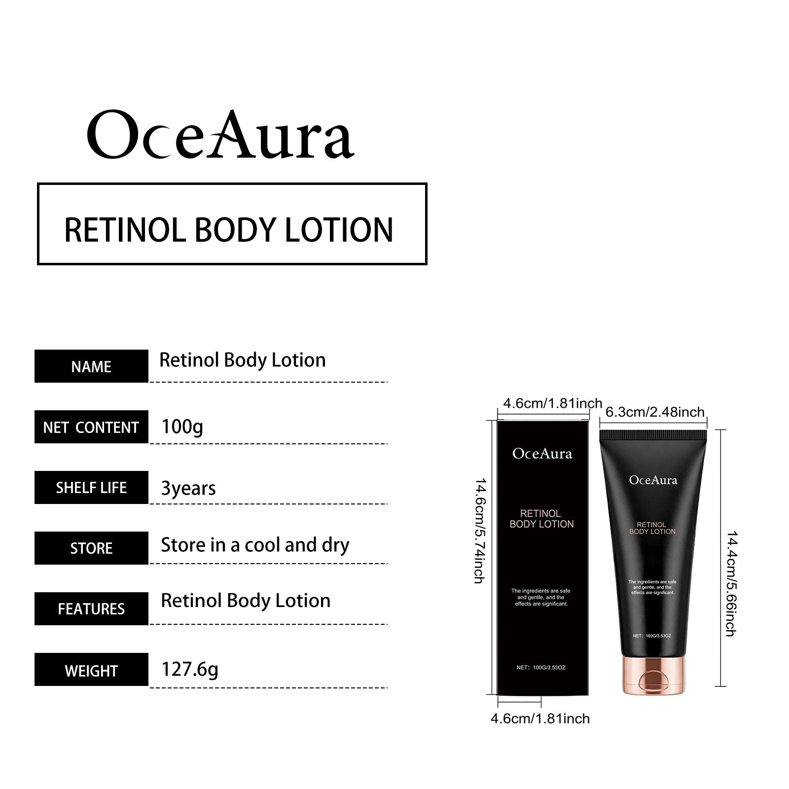 OceAura Retinol Body Lotion
