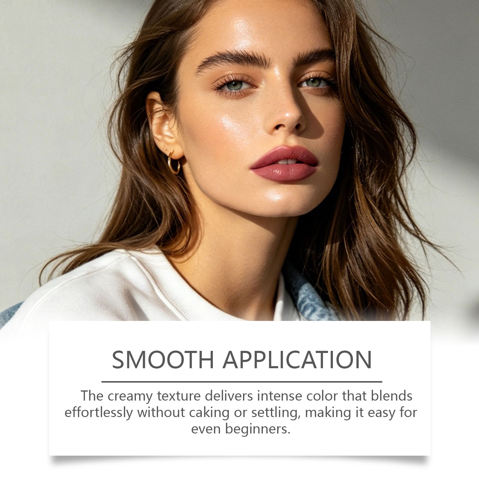 Zephoco Crystal Diamond Long-Wearing Lipstick (04#) Smooth And Fluid
