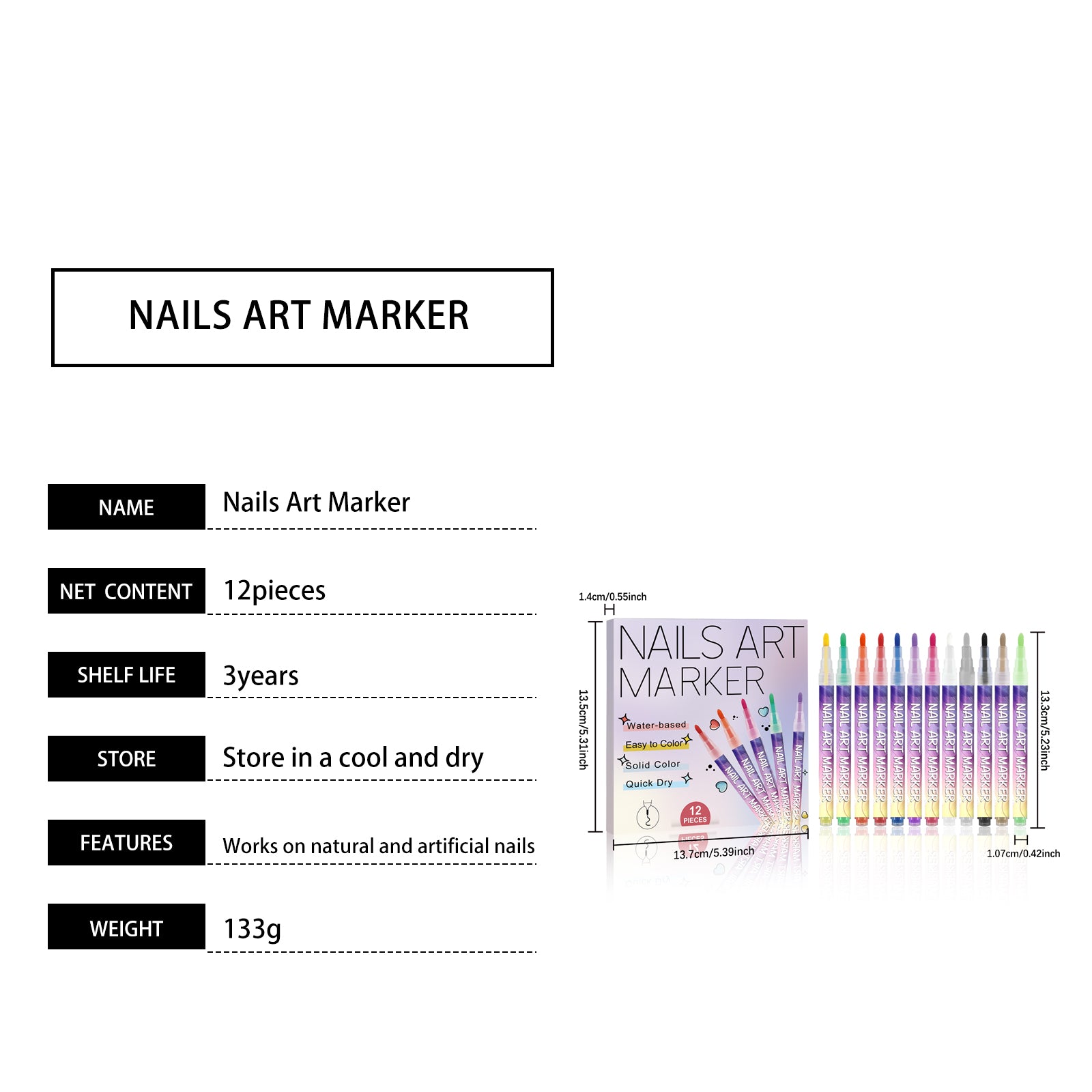 AMZ Diy Nail Art Graffiti Pen