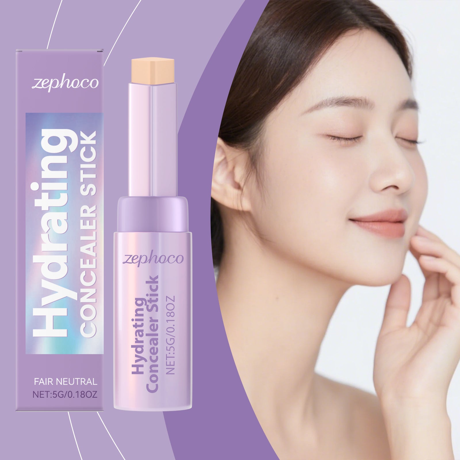 Zephoco Ivory White Contouring Concealer Stick