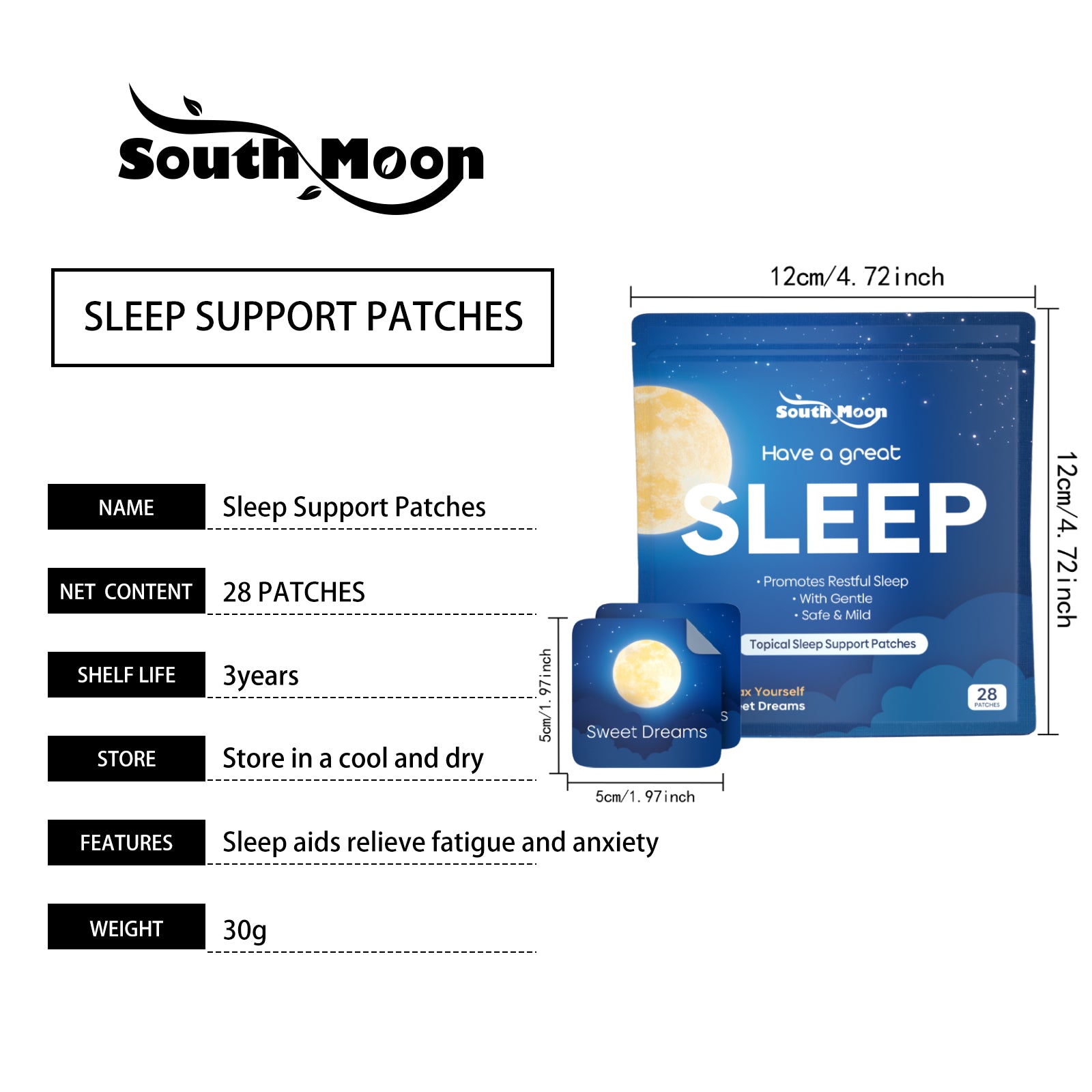 South Moon Sleep Care Patch: A Portable Patch For Daily Care