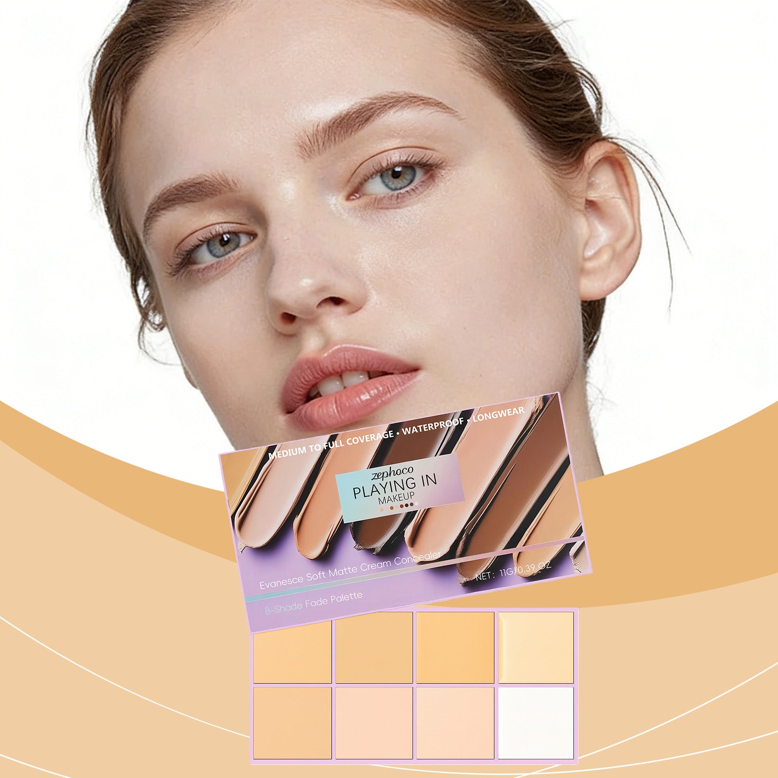 Zephoco Light-Colored Soft Mist Gradient Concealer Has A Fine Texture