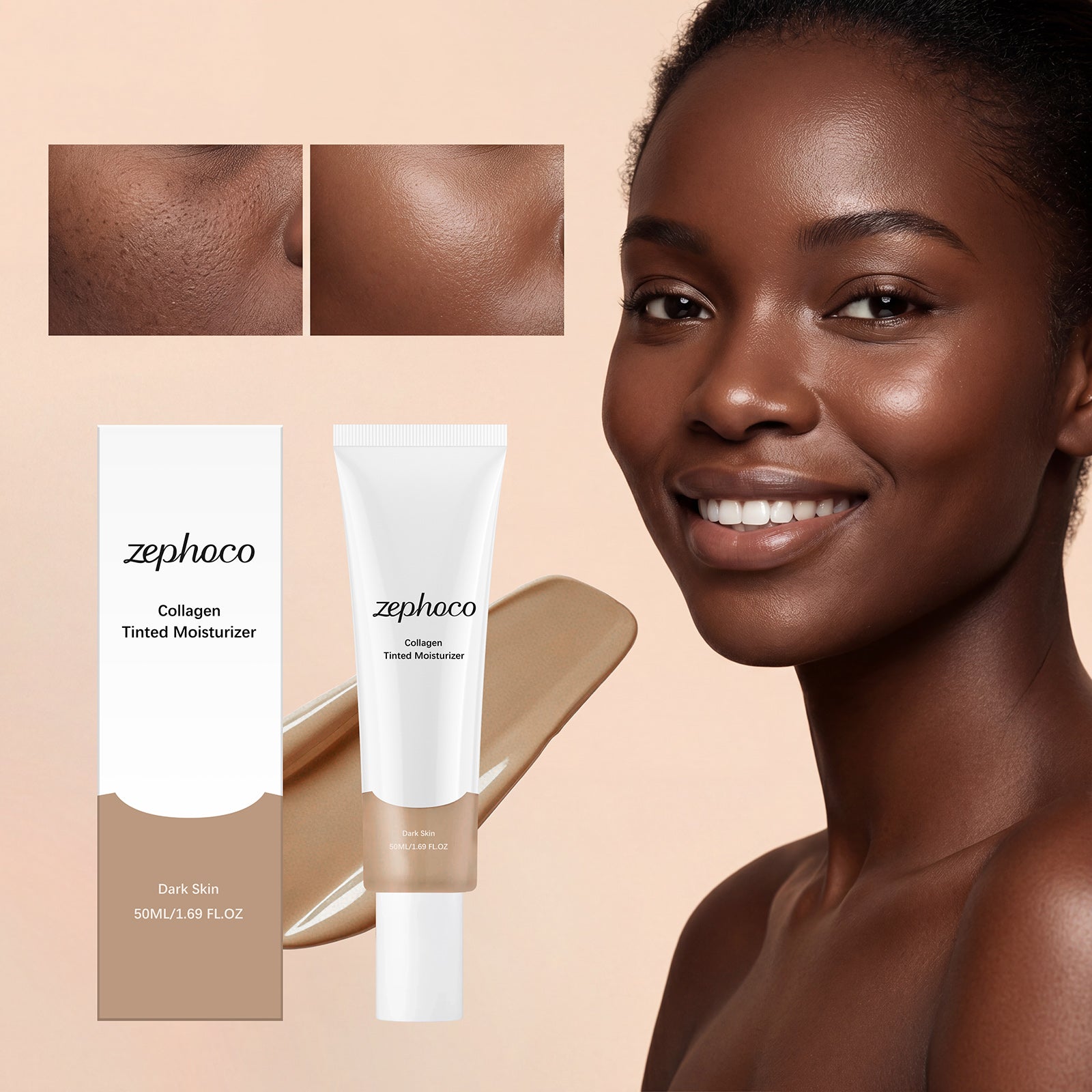Zephoco Moisturizing And Hydrating Cream (Dark Skin Tone) Replenishing