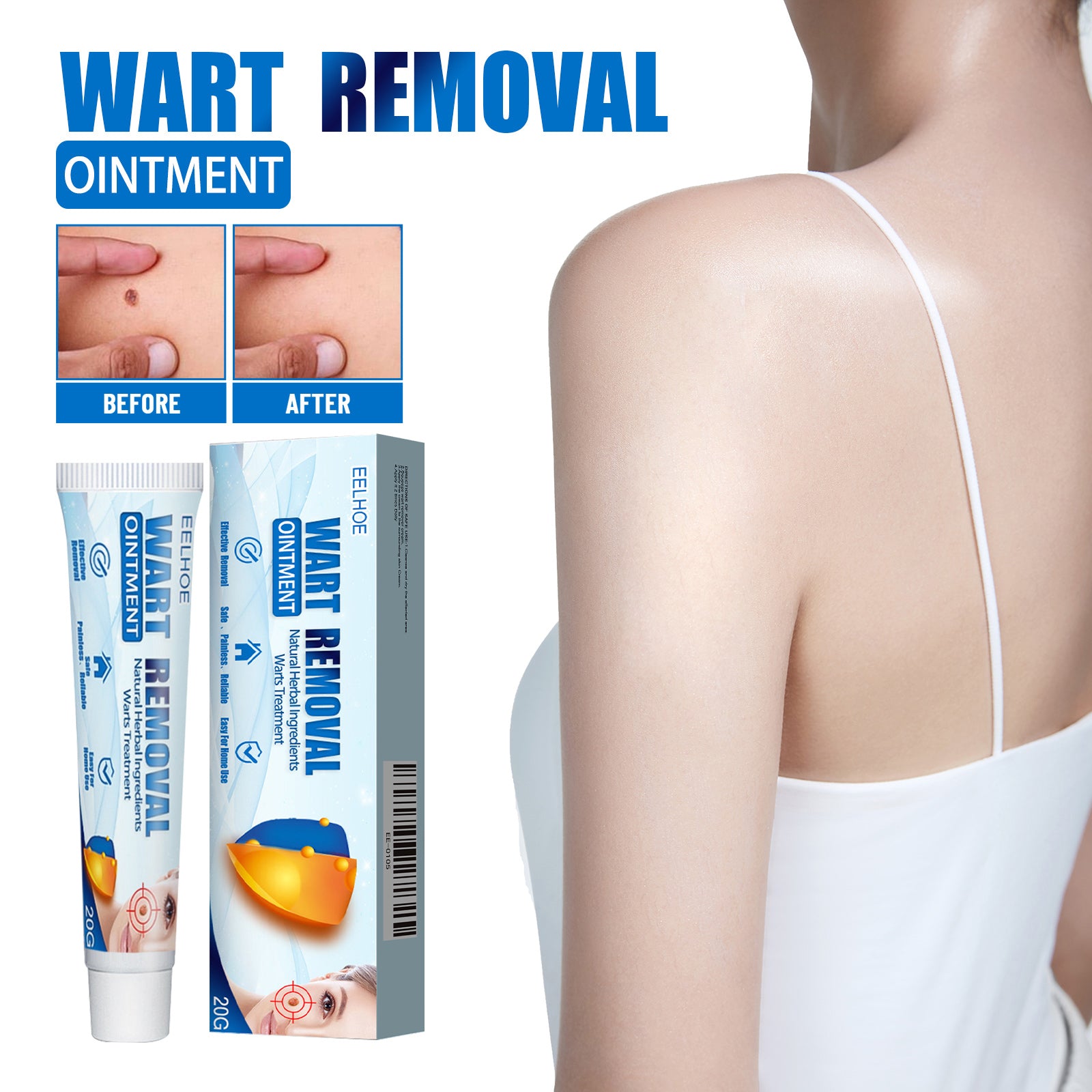 EELHOE Keyu Cream, Clean Skin Repair Care Body Face Remove Face Label Keyu