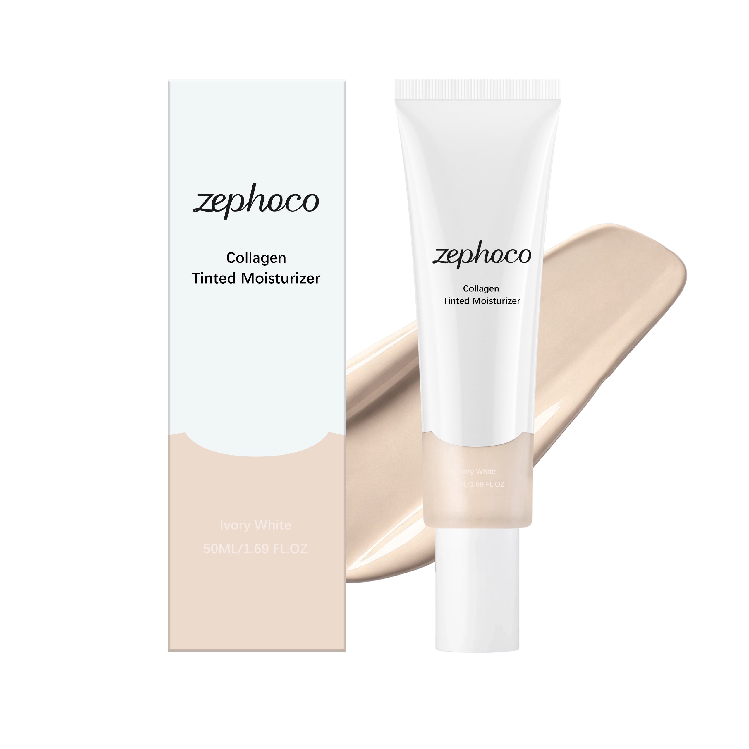 Zephoco Moisturizing Hydrating Cream (Ivory White) Luxury Lightweight
