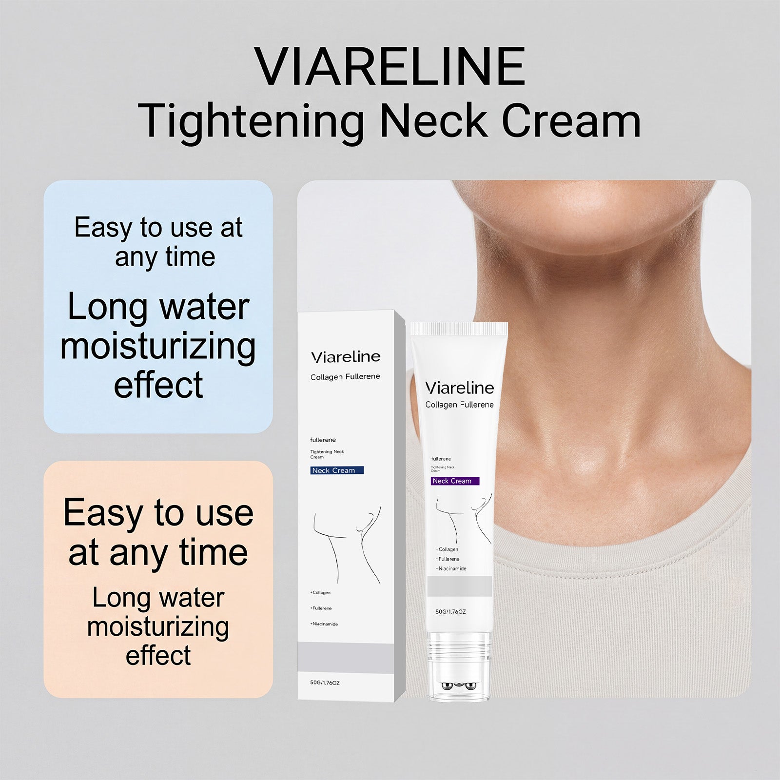 Viareline Collagen Moisturizing Neck Cream