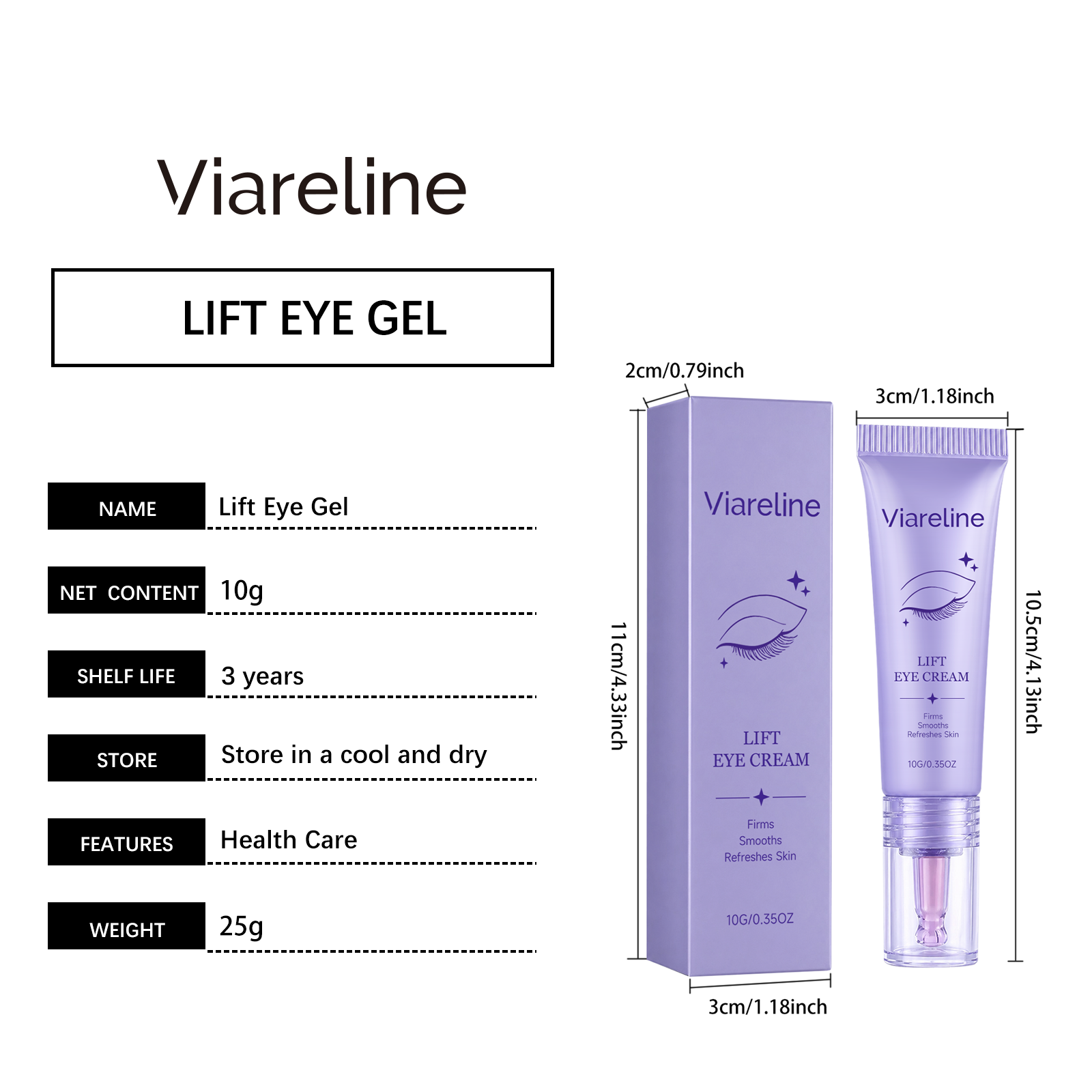 Viareline Collagen Moisturizing Eye Cream