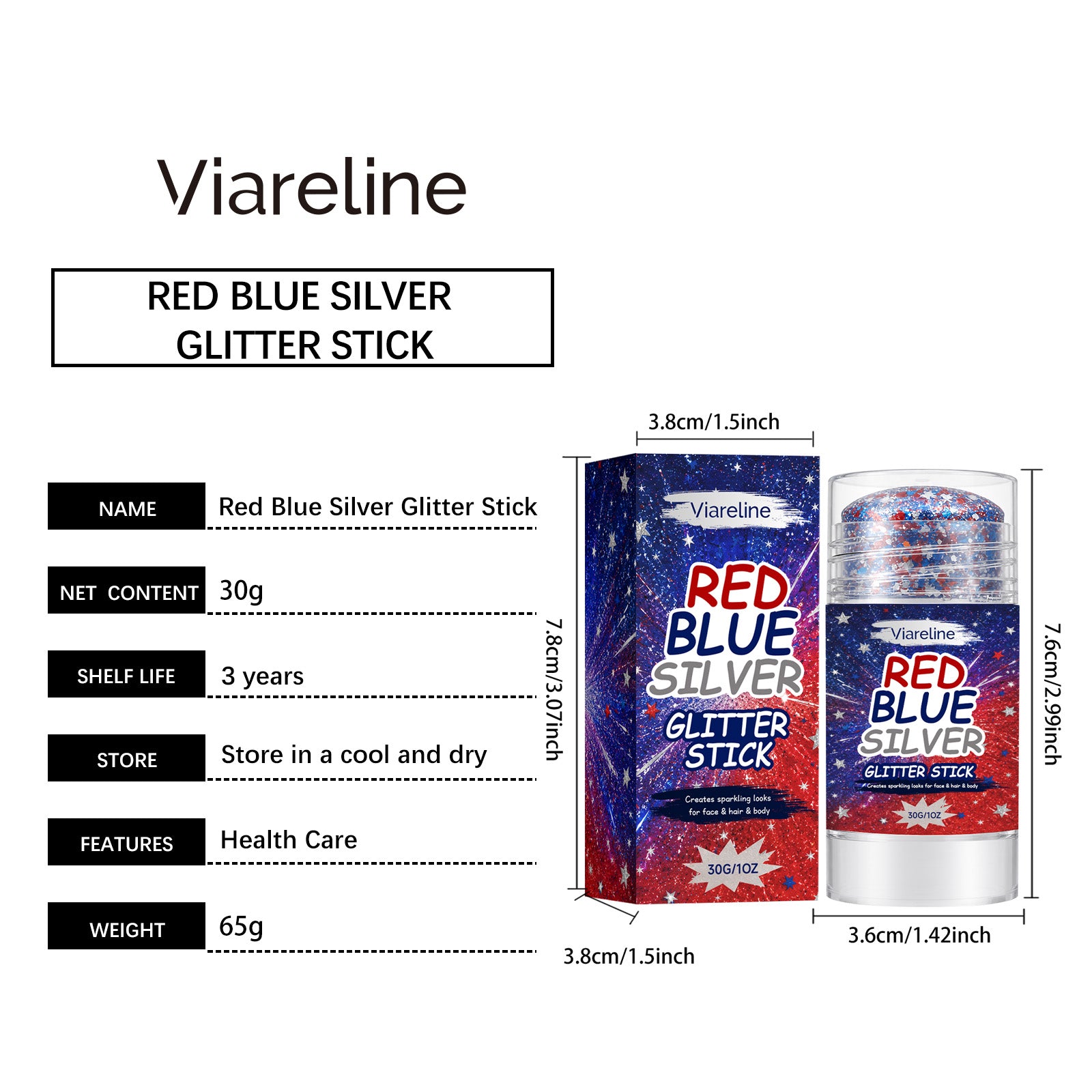 Viareline Shimmer Powder Makeup Stick