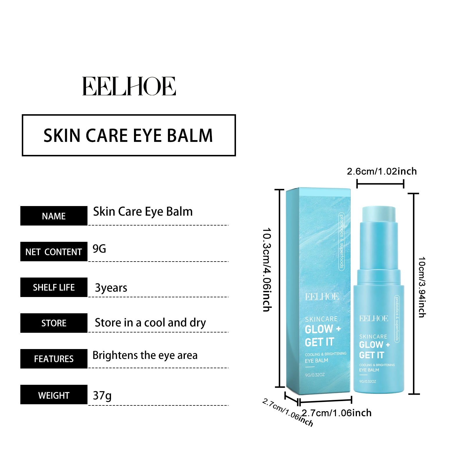 EELHOE Brightening Moisturizing Eye Cream Stick