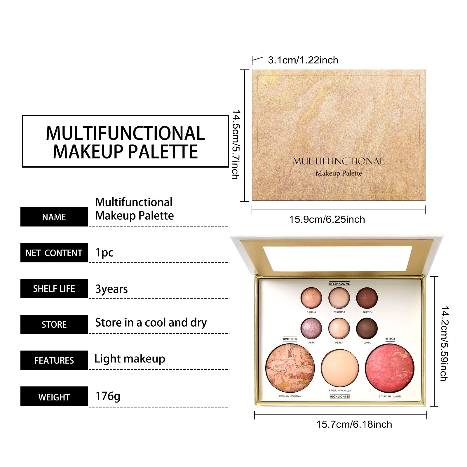 AMZ A Multi-Functional Makeup Palette