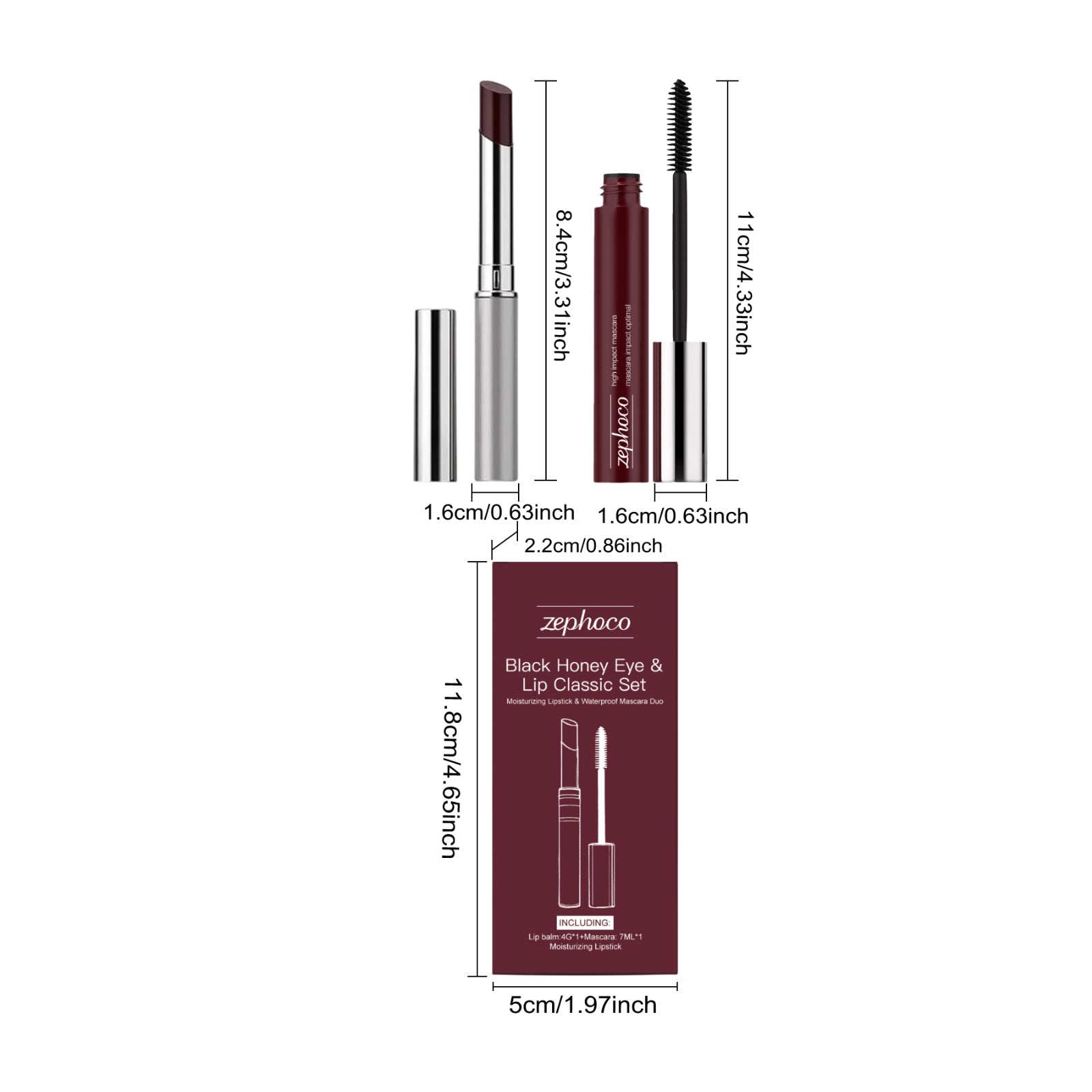 Zephoco Black Honey Eye And Lip Classic Set