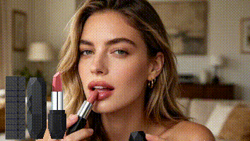 Zephoco Crystal Diamond Long-Wear Lipstick (03#) Smooth And Fluid