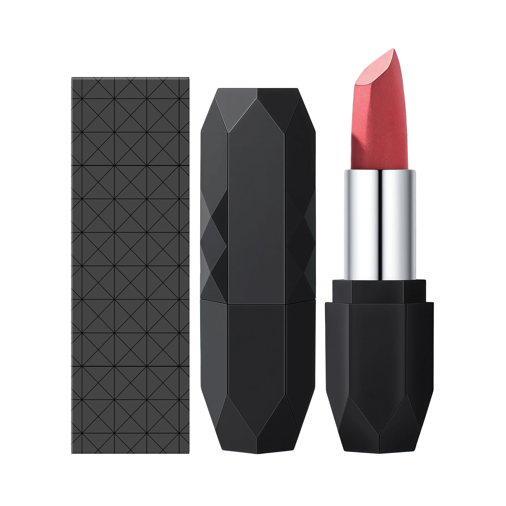 Zephoco Crystal Diamond Long-Wearing Lipstick (04#) Smooth And Fluid