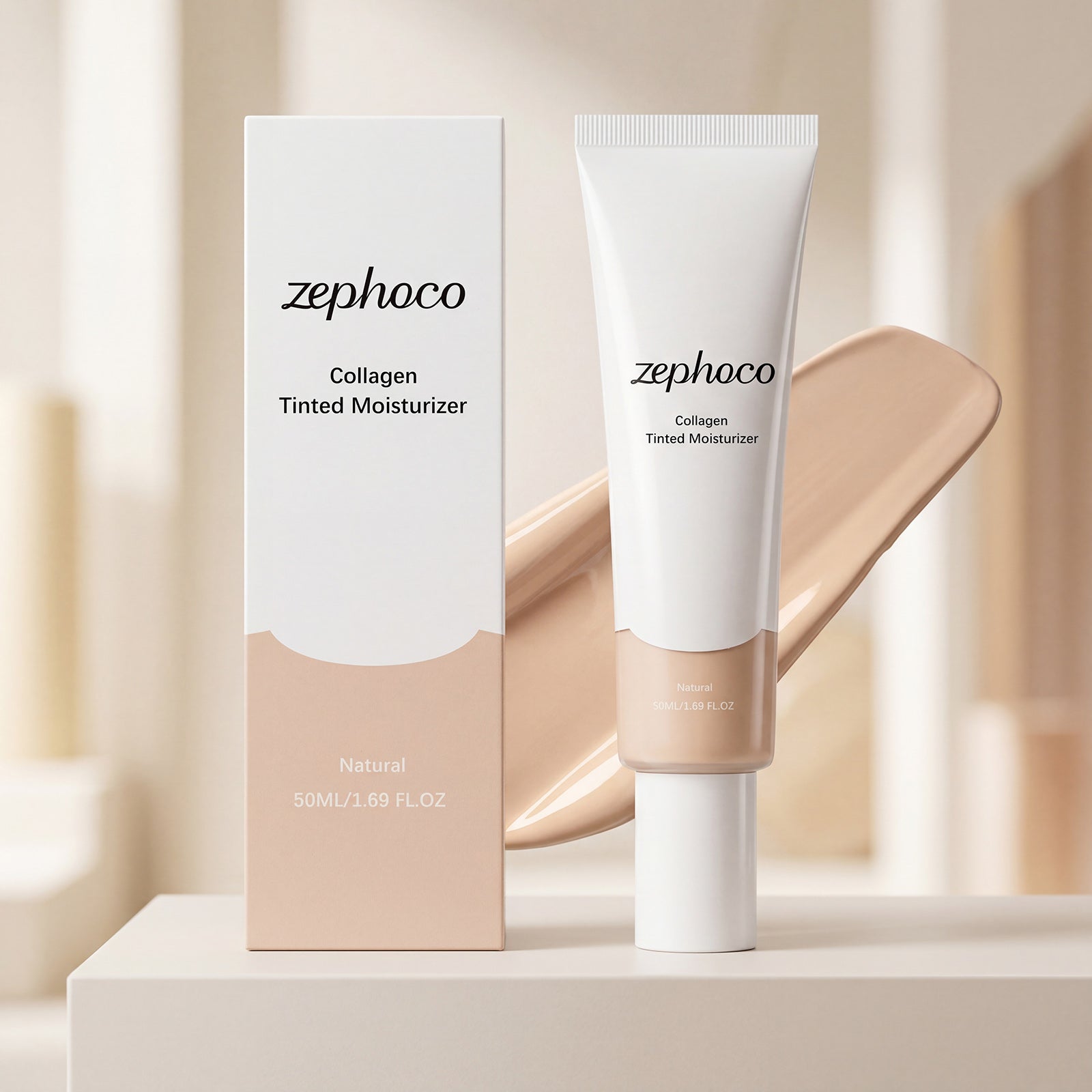 Zephoco Moisturizing Hydrating Cream (Natural Color) Natural Concealer For