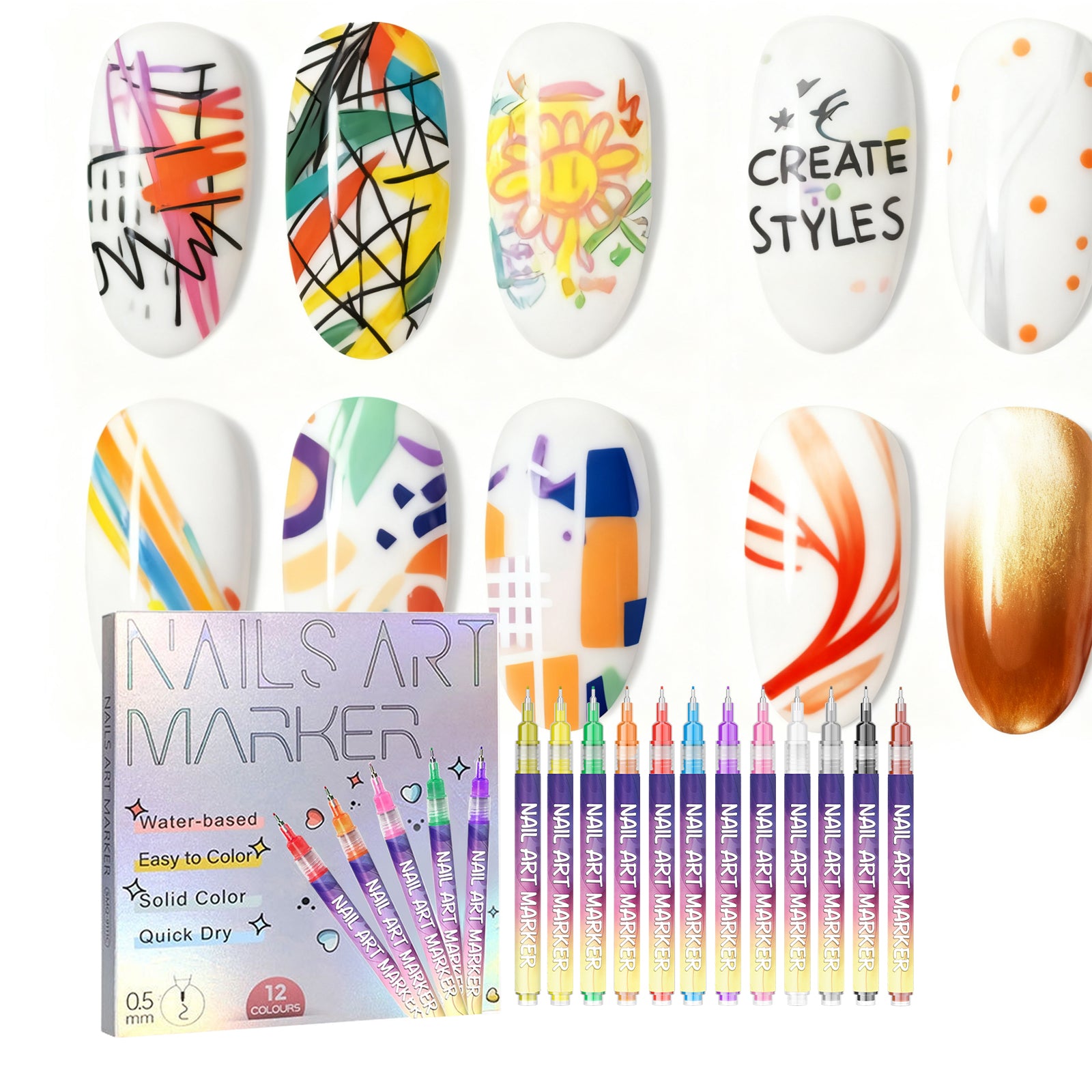 AMZ Diy Nail Art Painting Pen