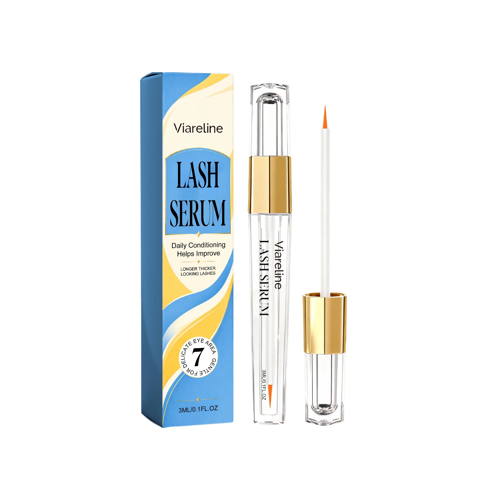 Viareline Eyelash Serum Daily Care Comfortable Lightweight Nutrient Infused