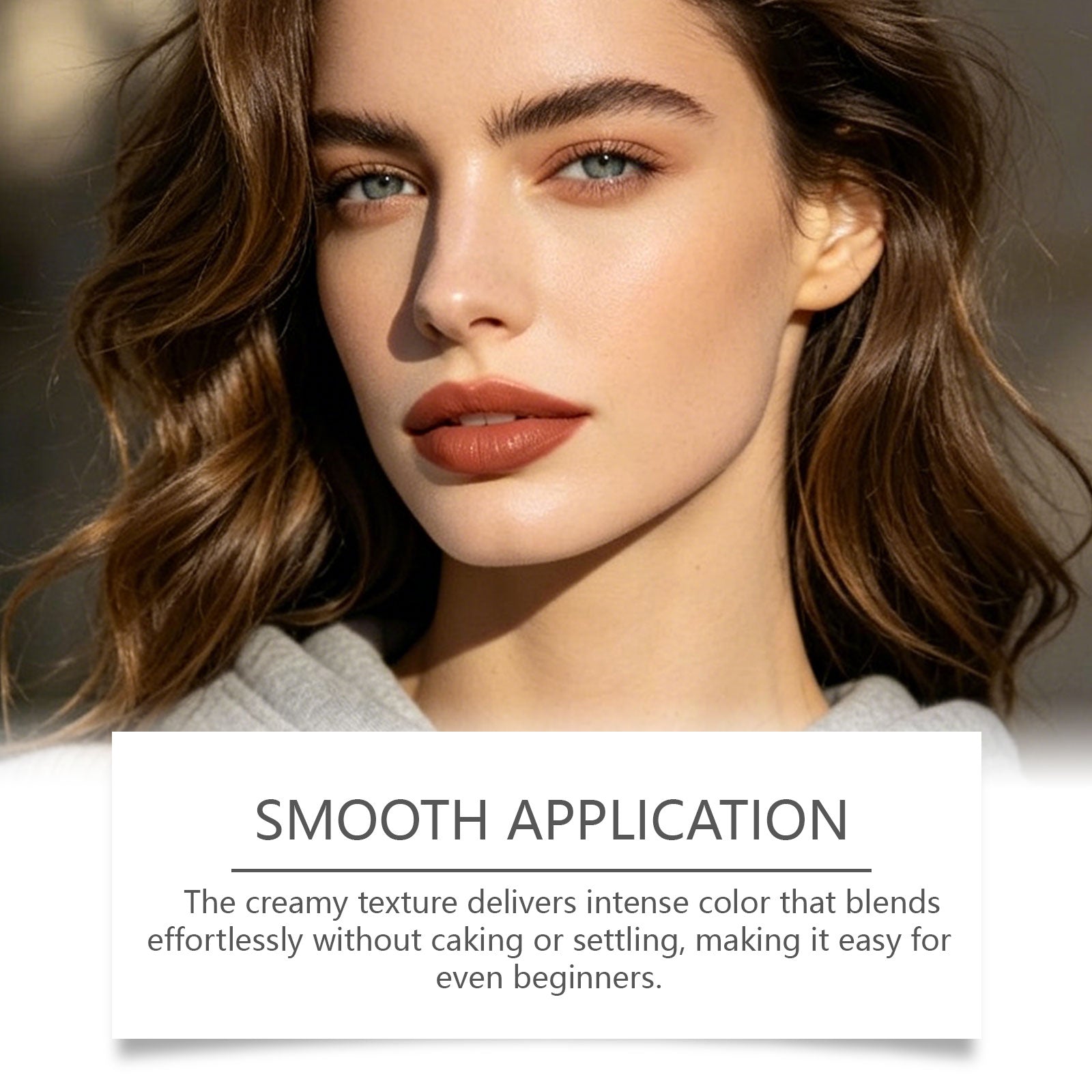 Zephoco Crystal Diamond Long-Wear Lipstick (03#) Smooth And Fluid