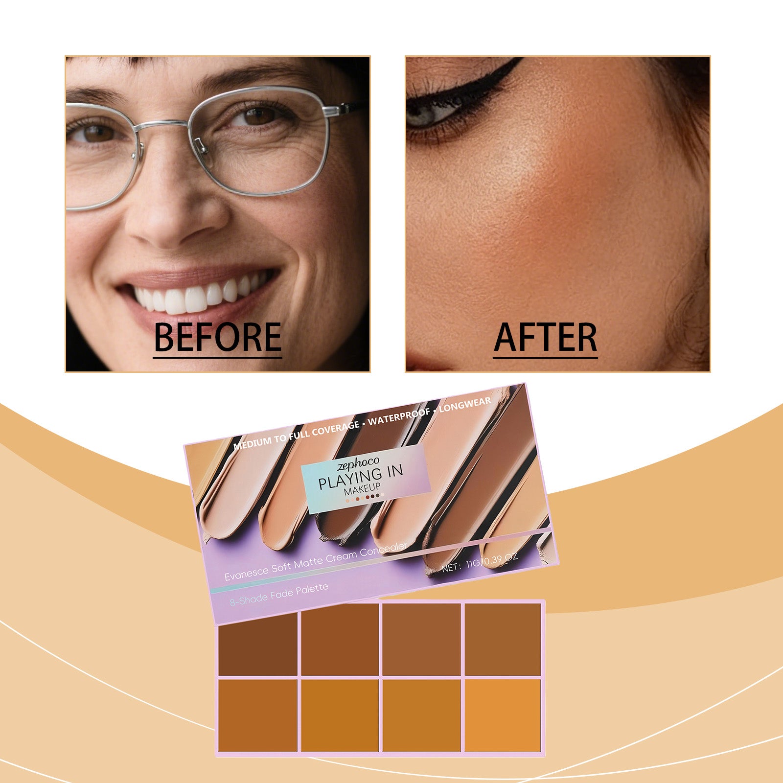 Zephoco Dark Series Soft Mist Gradient Concealer