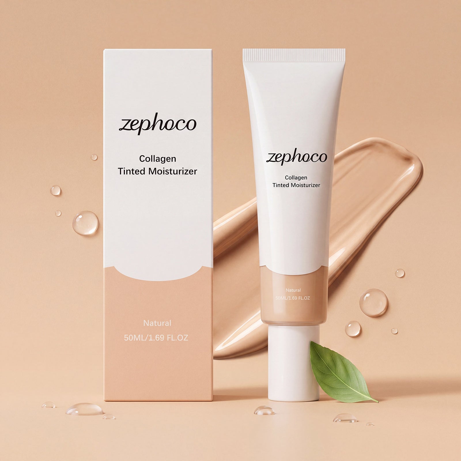 Zephoco Moisturizing Hydrating Cream (Natural Color) Natural Concealer For