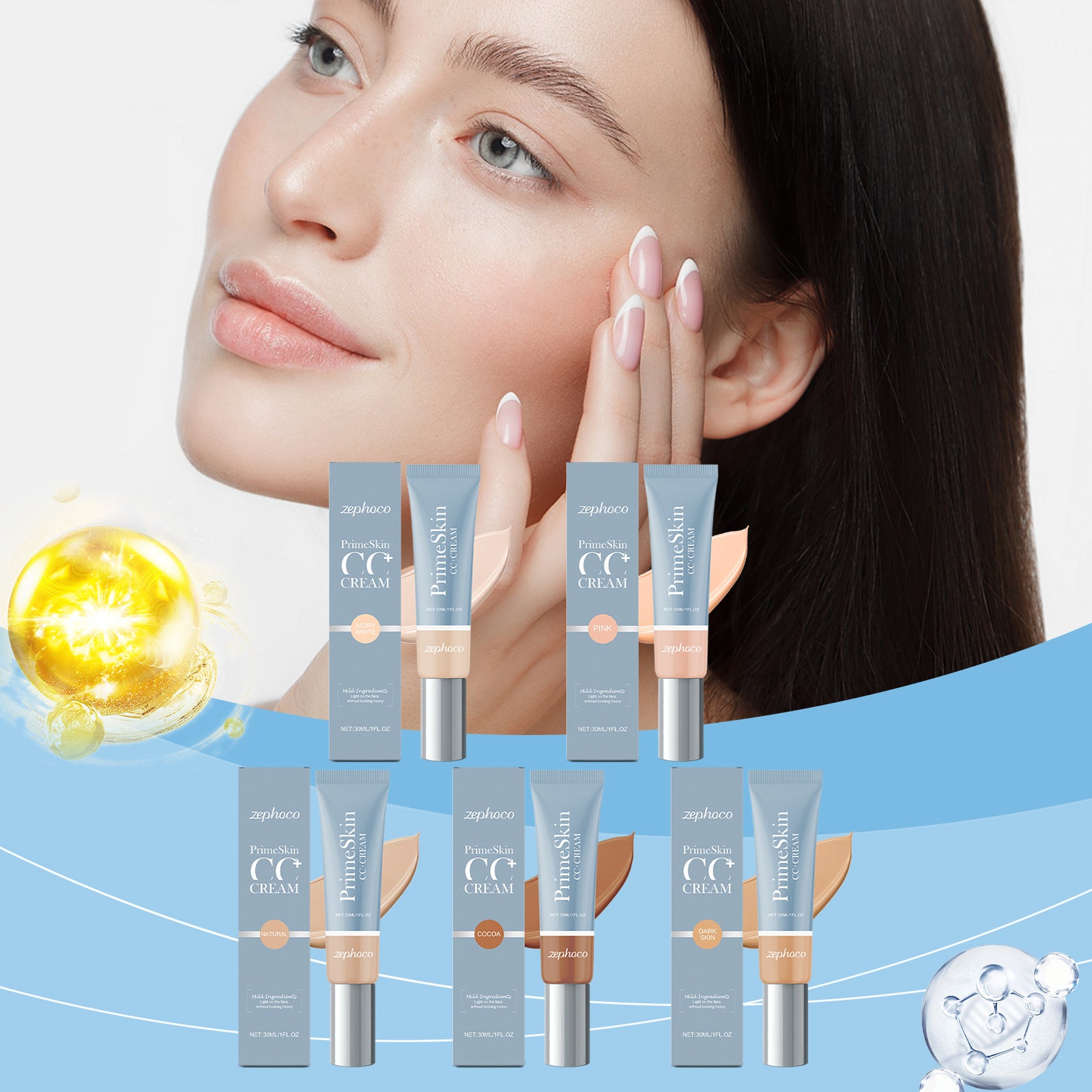 Zephoco Nourishing Light Liquid Foundation Series