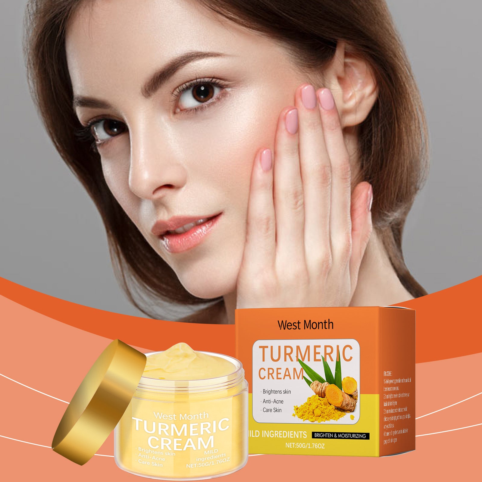 West & Month Turmeric Moisturizing Face Cream