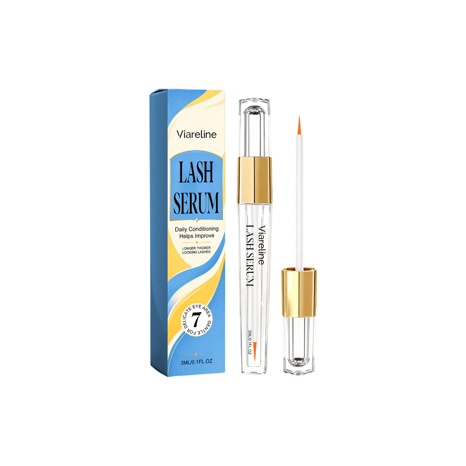 Viareline Eyelash Serum Daily Care Comfortable Lightweight Nutrient Infused