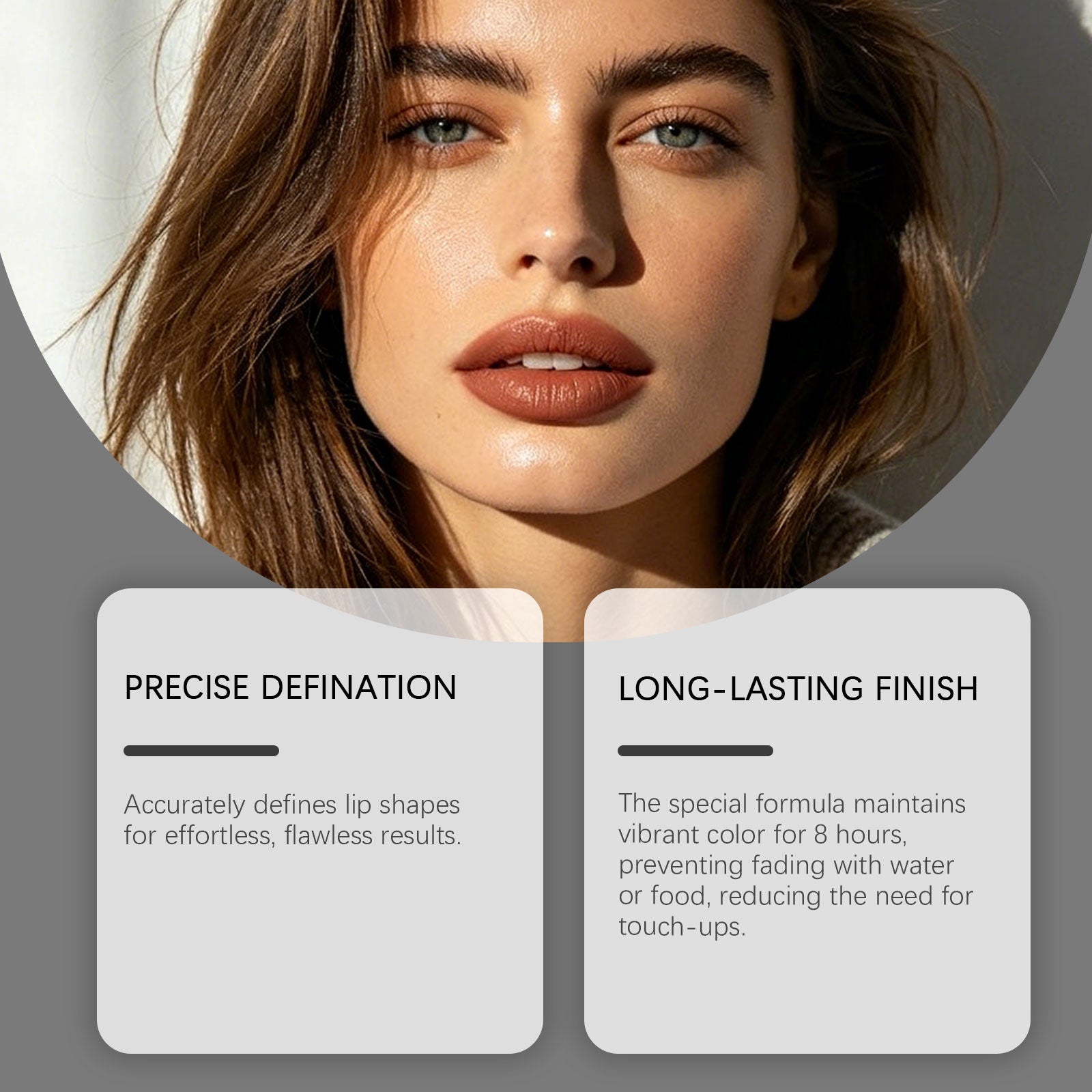 Zephoco Crystal Diamond Long-Wear Lipstick (03#) Smooth And Fluid
