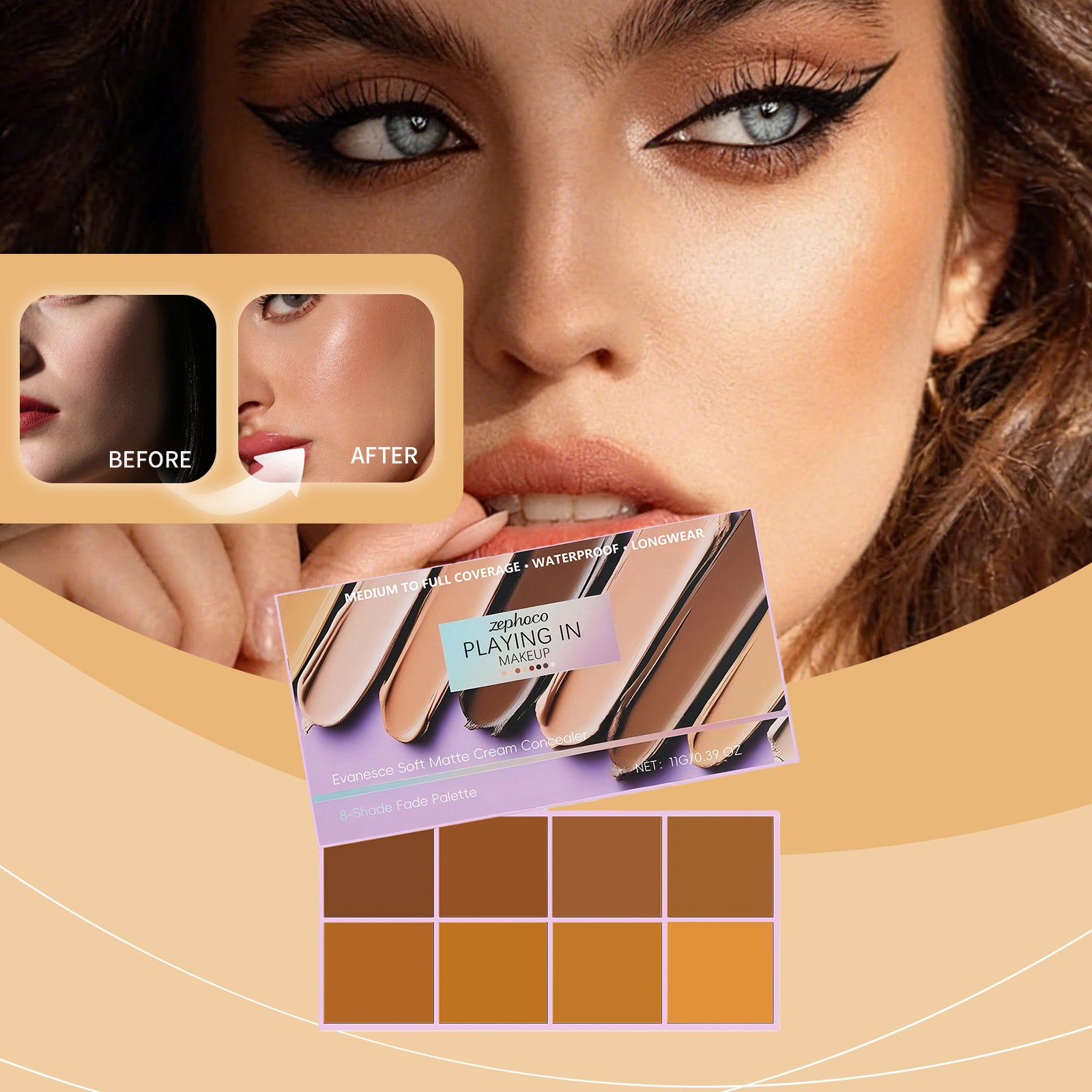 Zephoco Dark Series Soft Mist Gradient Concealer