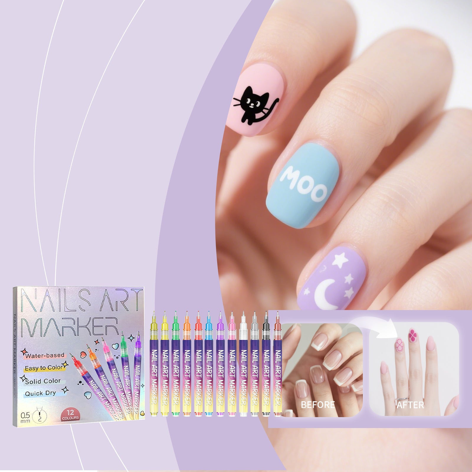 AMZ Diy Nail Art Painting Pen