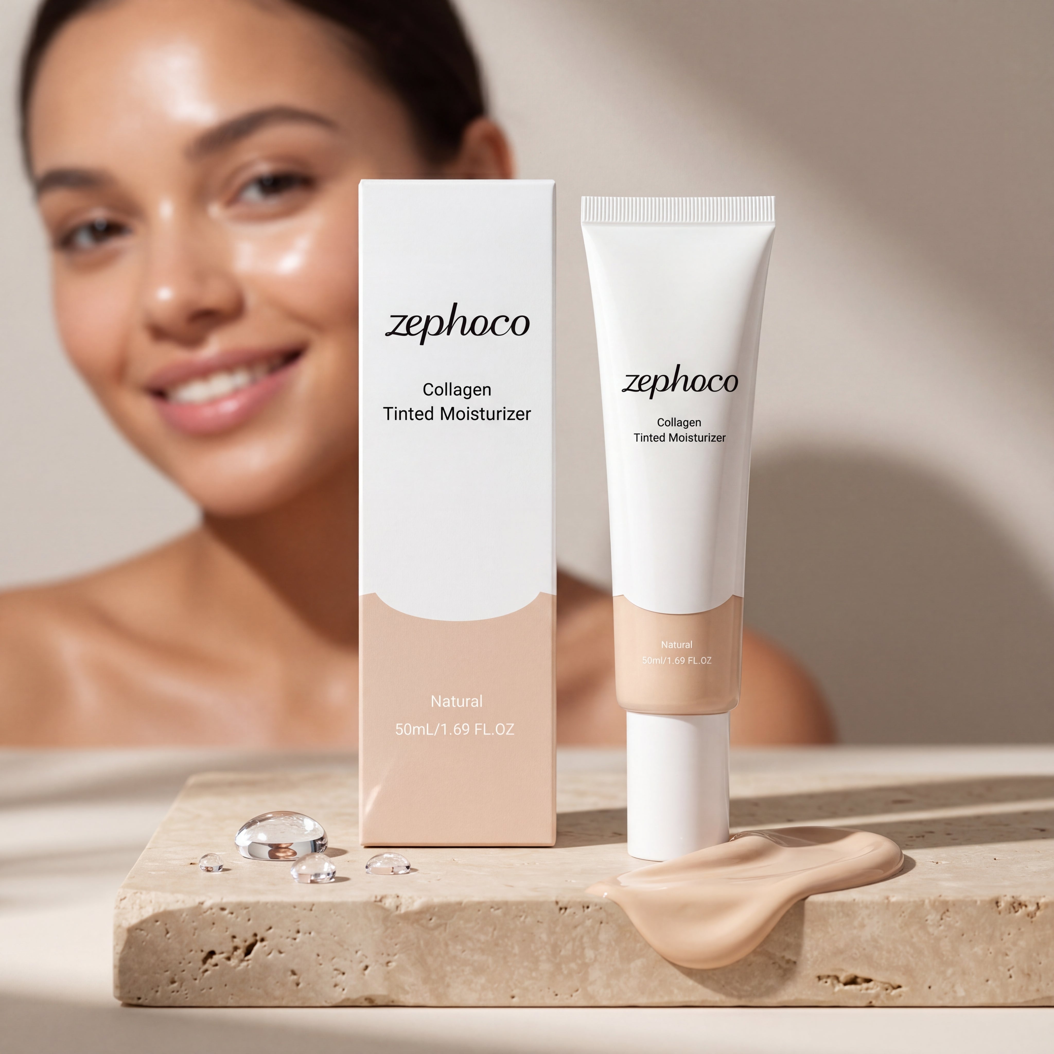 Zephoco Moisturizing Hydrating Cream (Natural Color) Natural Concealer For