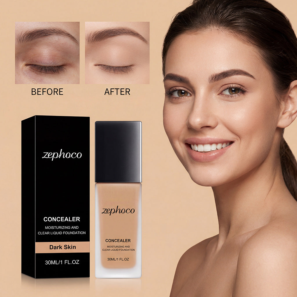 Zephoco Moisturizing Concealer Foundation (Dark Skin Tone)
