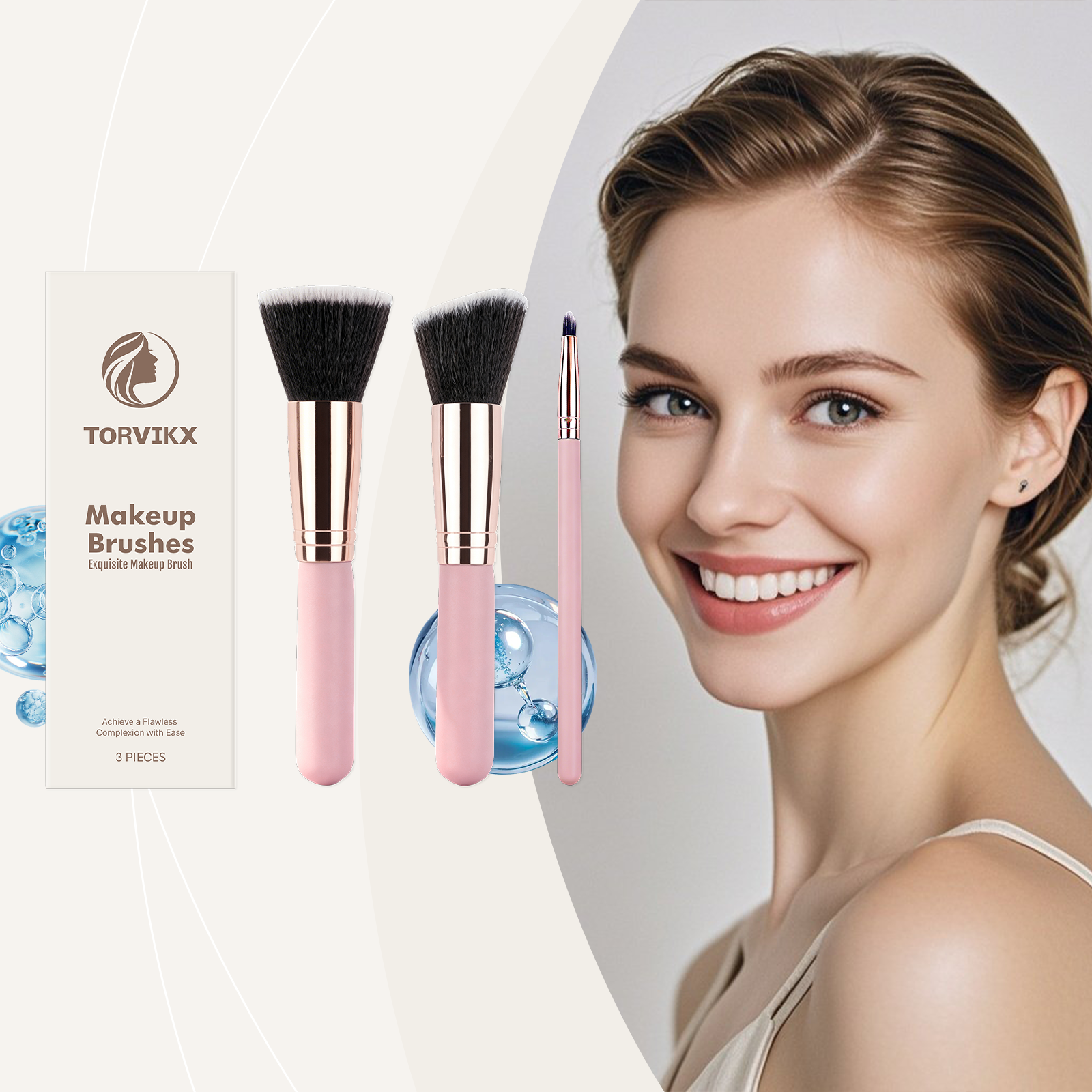 TORVIKX Traceless Makeup Brush Set