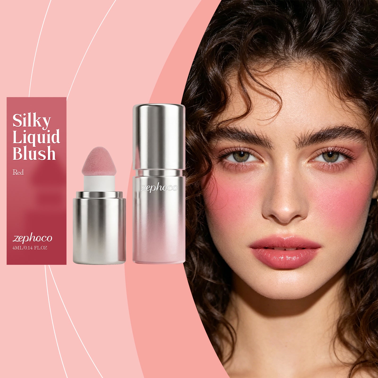 Zephoco Red Smooth Liquid Blush