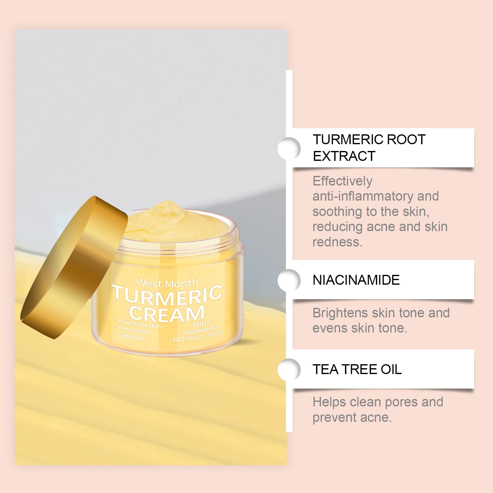 West & Month Turmeric Moisturizing Face Cream
