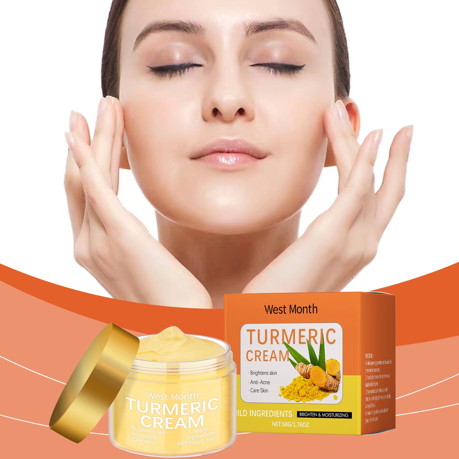 West & Month Turmeric Moisturizing Face Cream