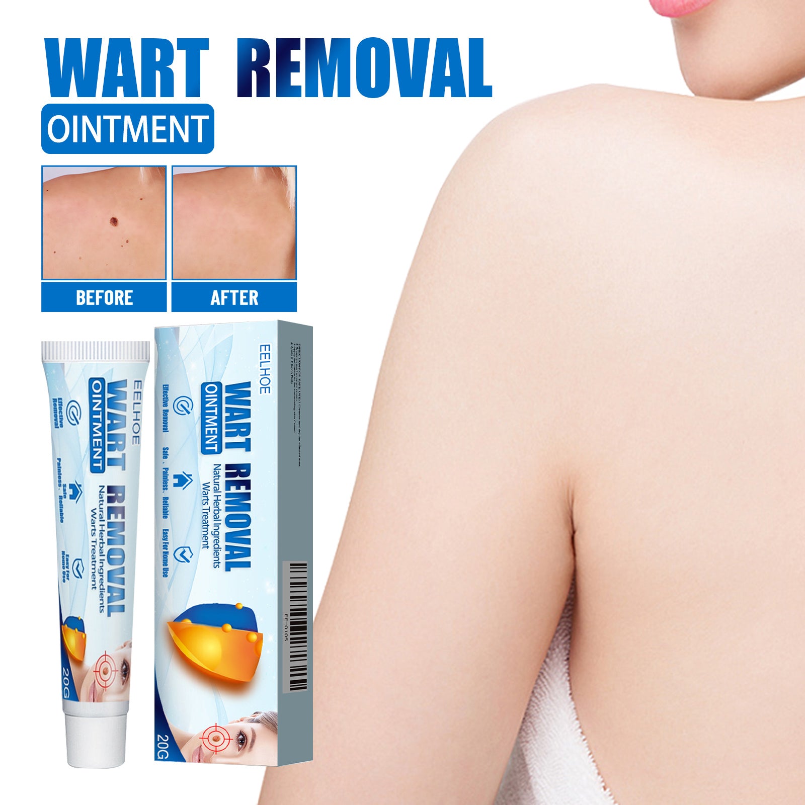 EELHOE Keyu Cream, Clean Skin Repair Care Body Face Remove Face Label Keyu