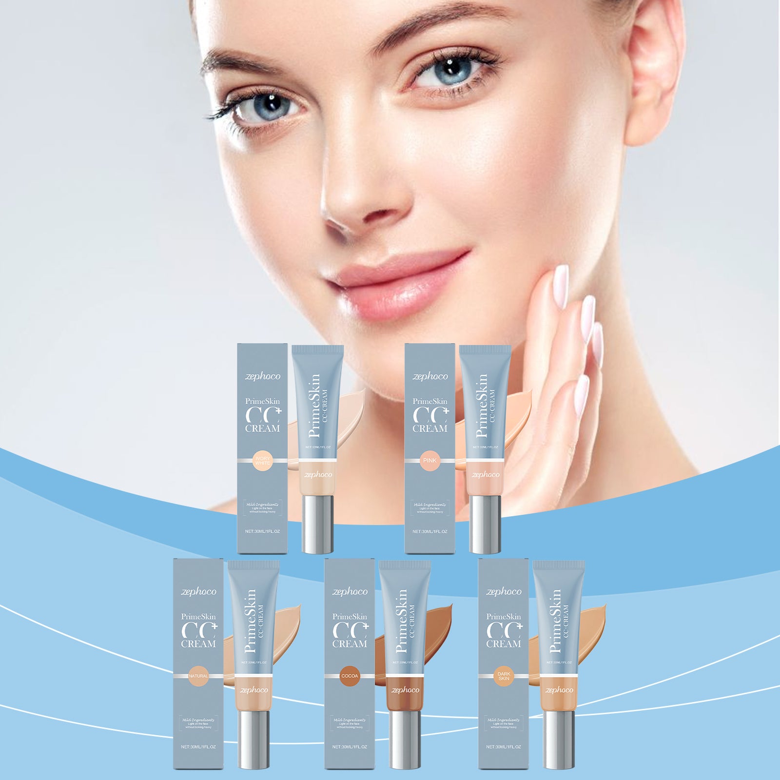 Zephoco Nourishing Light Liquid Foundation Series