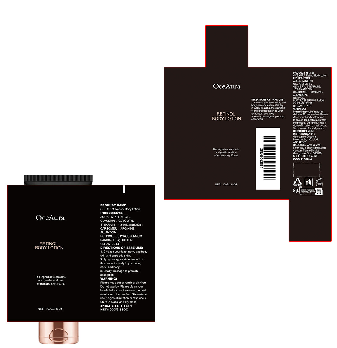 OceAura Retinol Body Lotion
