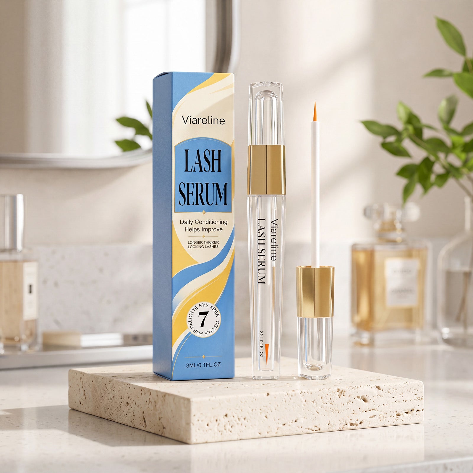 Viareline Eyelash Serum Daily Care Comfortable Lightweight Nutrient Infused