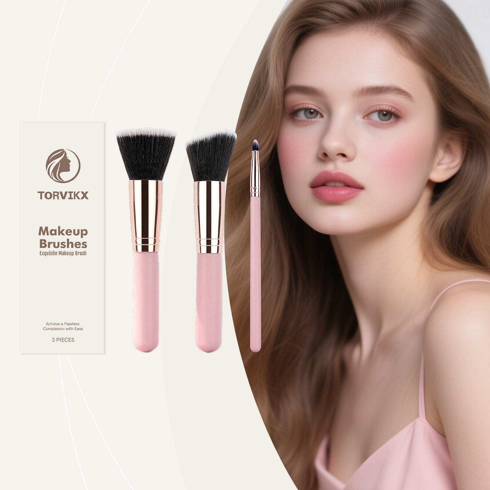 TORVIKX Traceless Makeup Brush Set