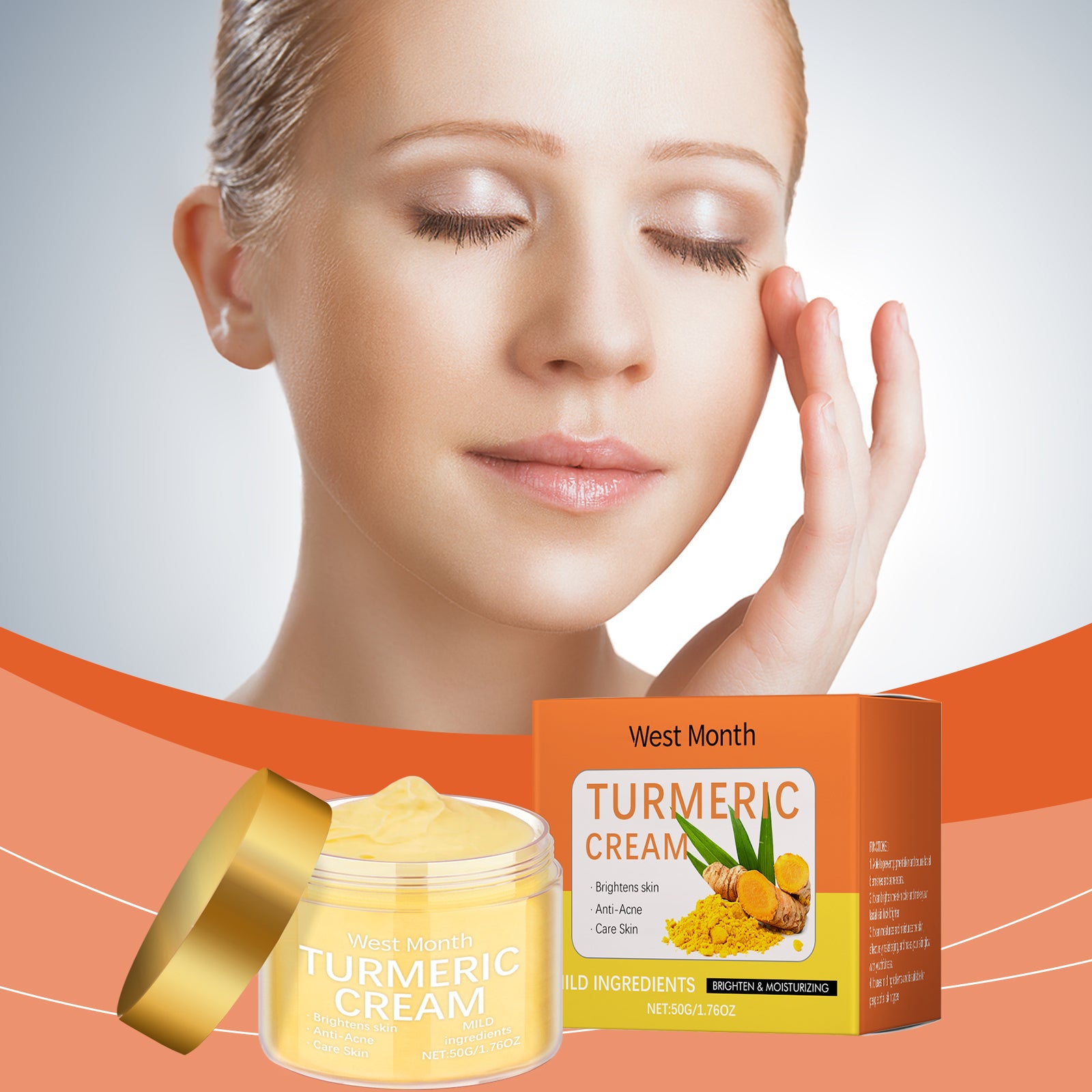 West & Month Turmeric Moisturizing Face Cream