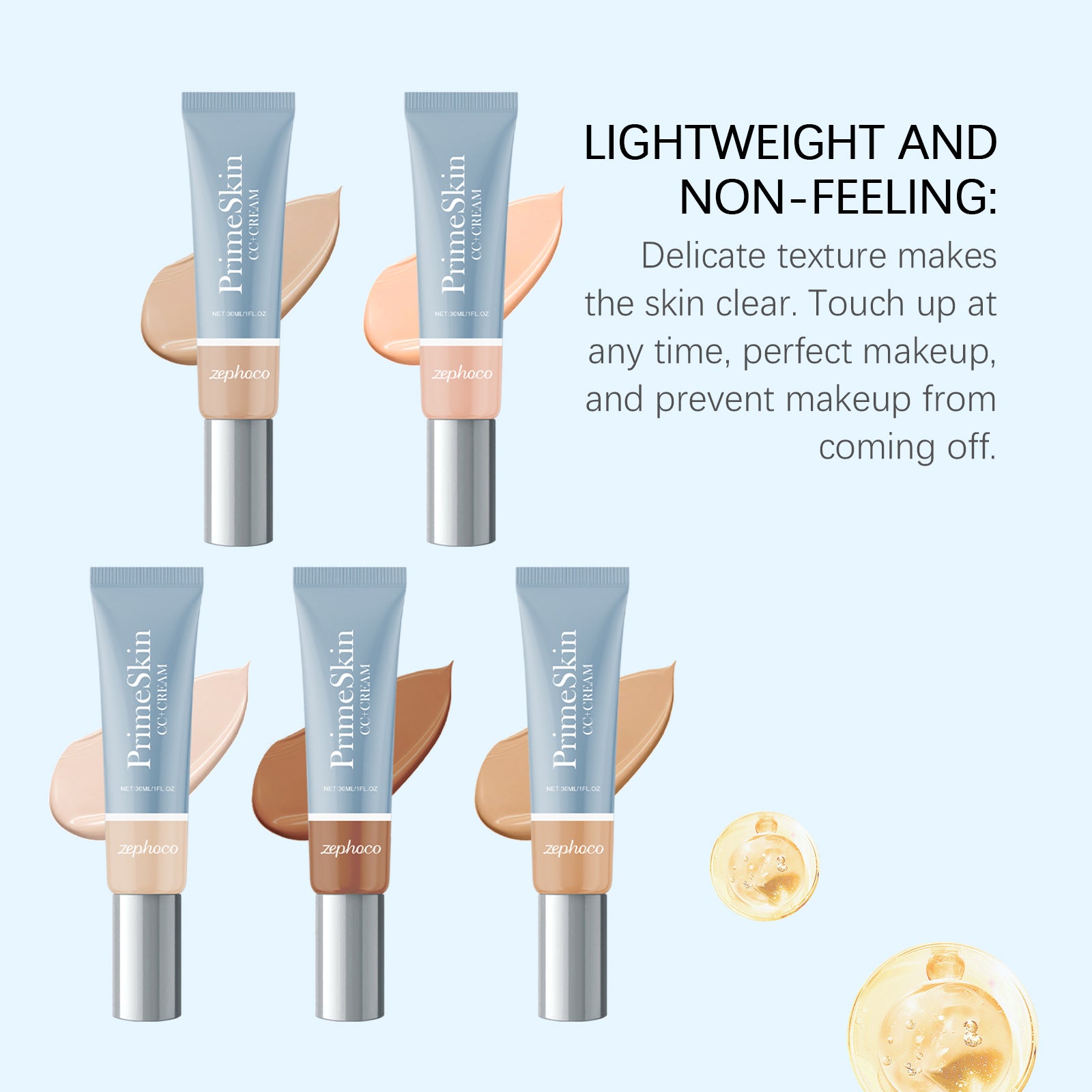 Zephoco Nourishing Light Liquid Foundation Series