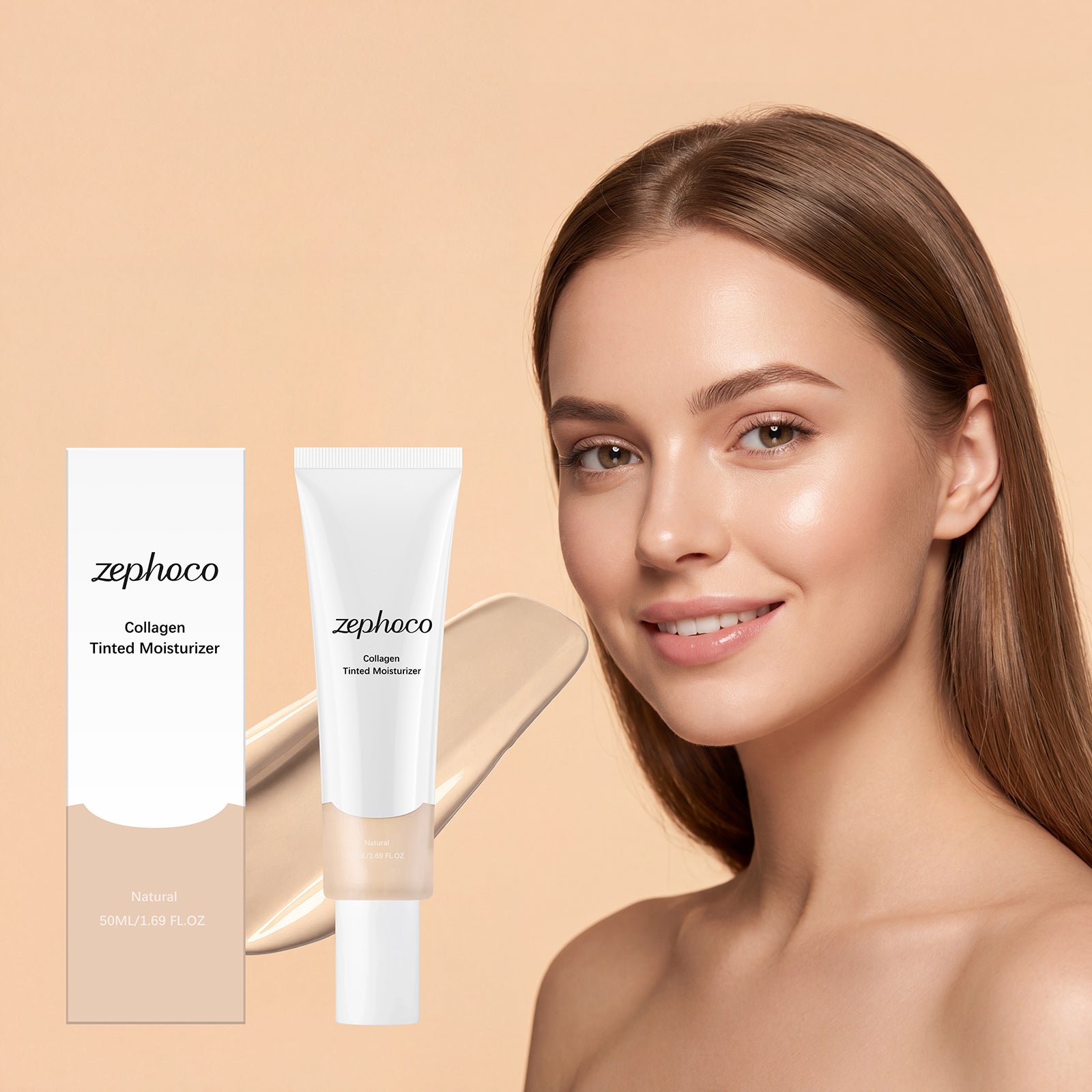 Zephoco Moisturizing Hydrating Cream (Natural Color) Natural Concealer For