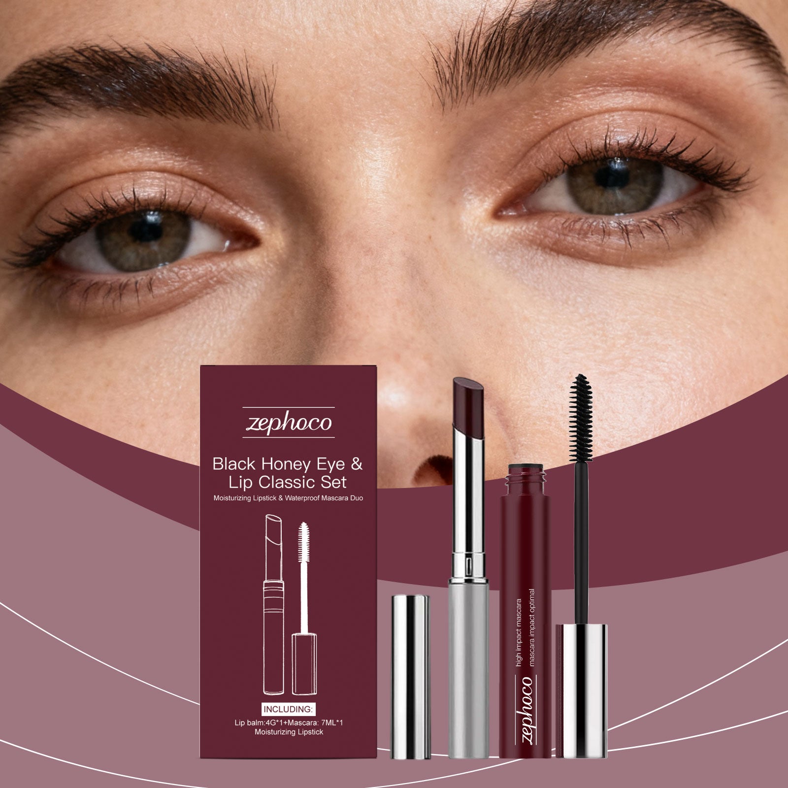 Zephoco Black Honey Eye And Lip Classic Set