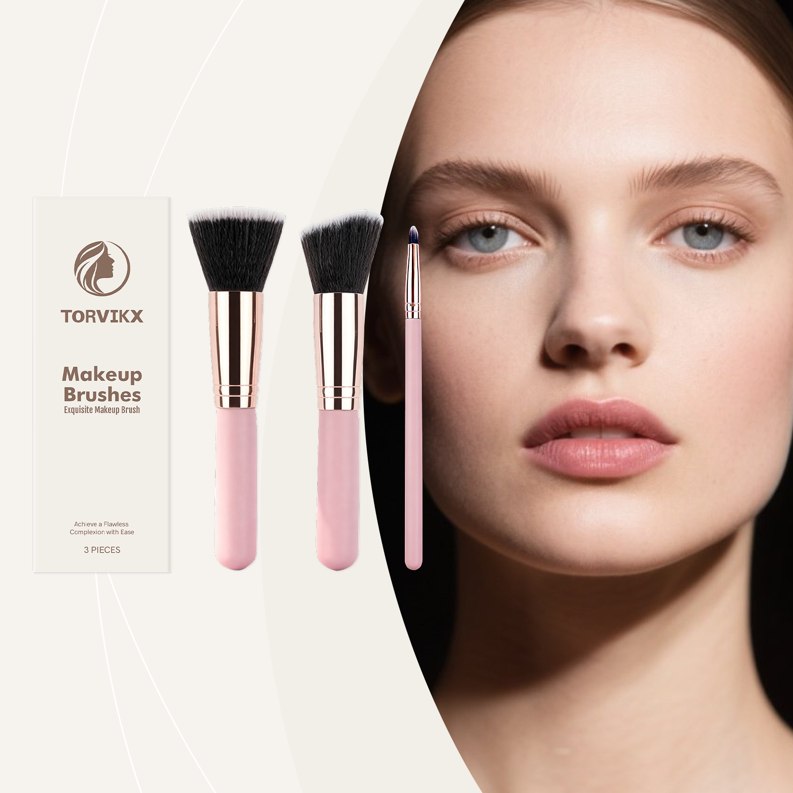 TORVIKX Traceless Makeup Brush Set