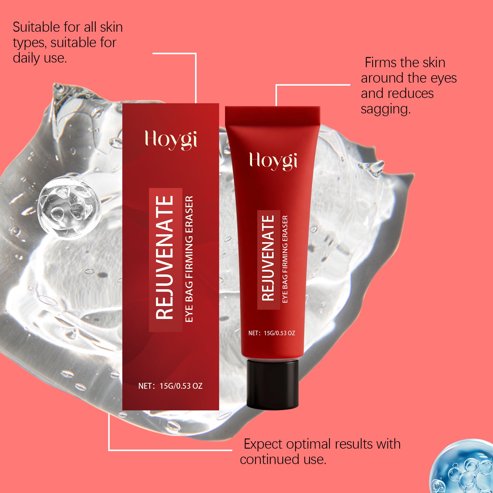 Hoygi Eye Moisturizing Gel Gently Nourishes The Skin Around The Eyes And