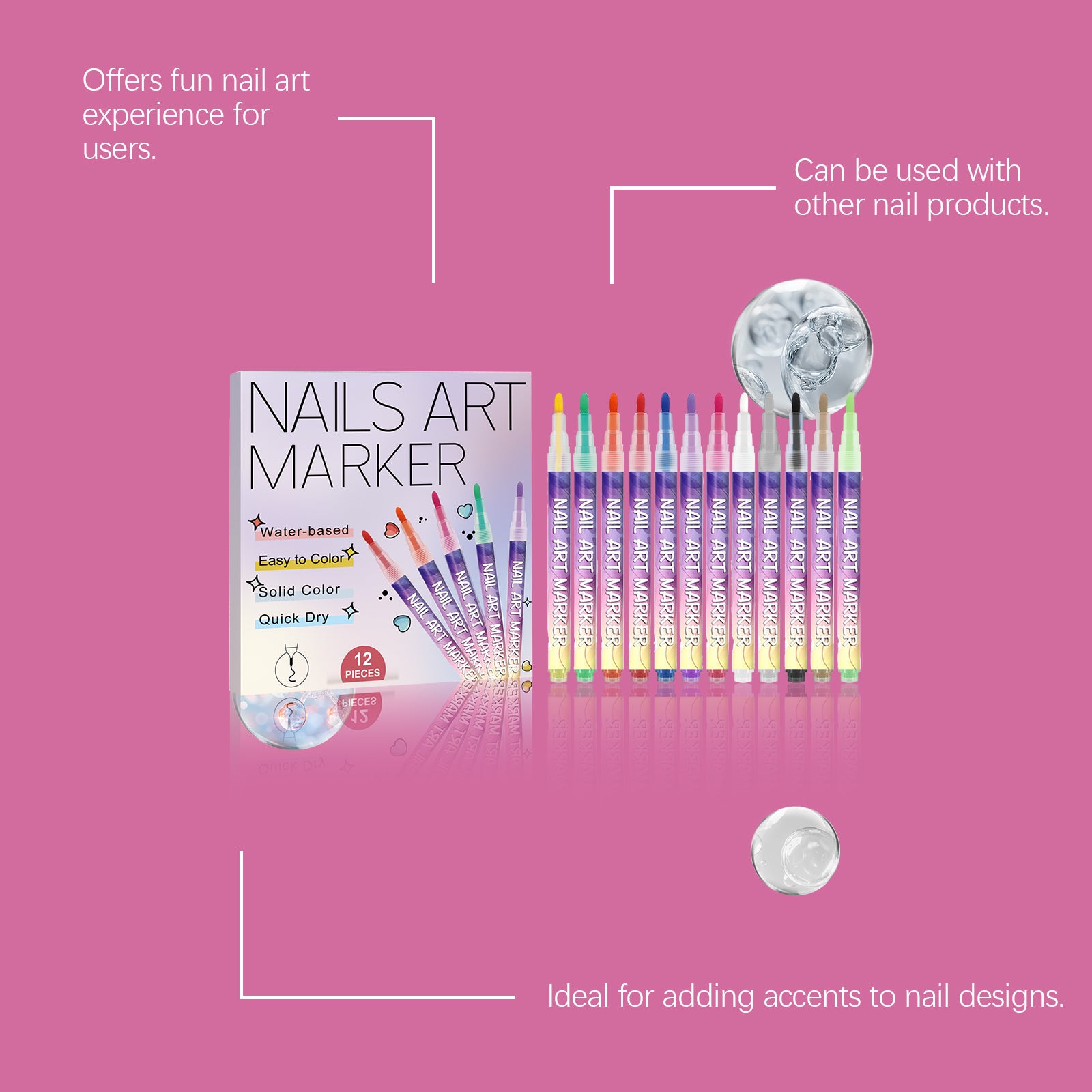 AMZ Diy Nail Art Graffiti Pen