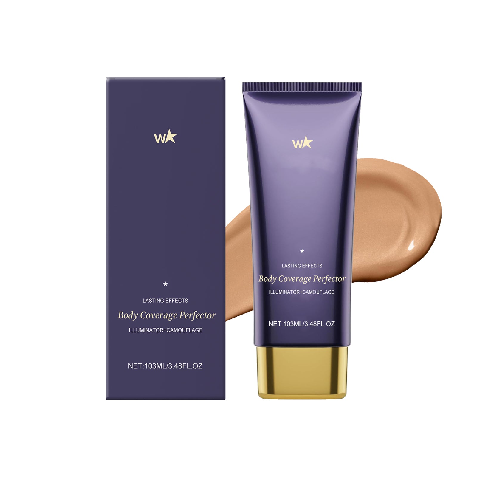 AMZ Brown Body Concealer Care Cream Covers Blemishes Evenly