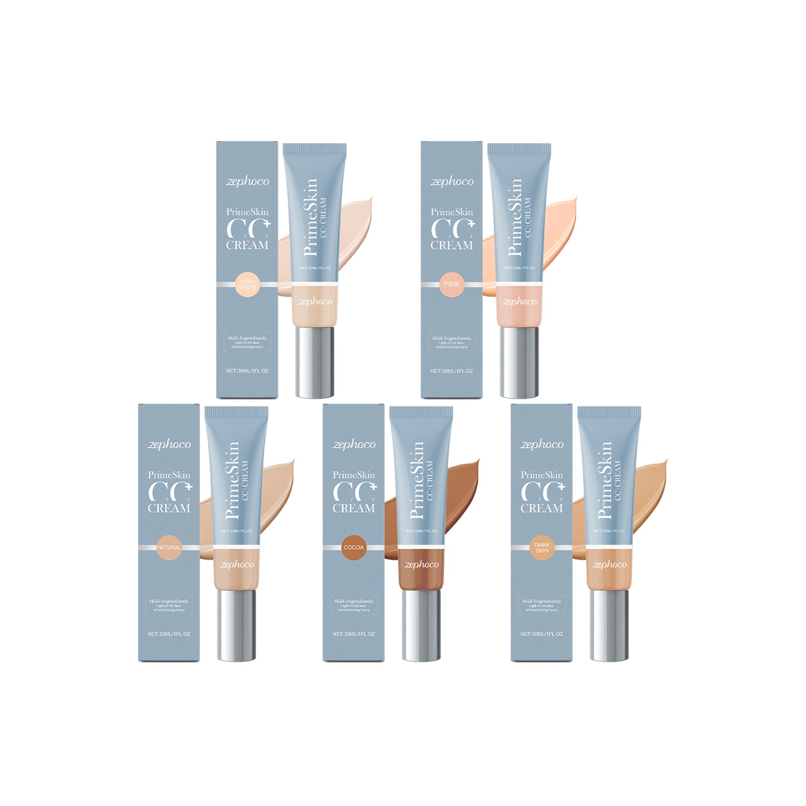 Zephoco Nourishing Light Liquid Foundation Series